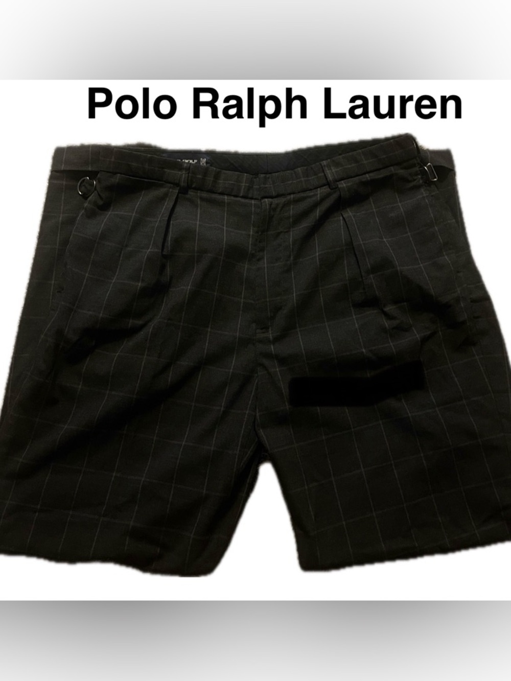 Polo Ralph Lauren Black Windowpane Trousers Grey